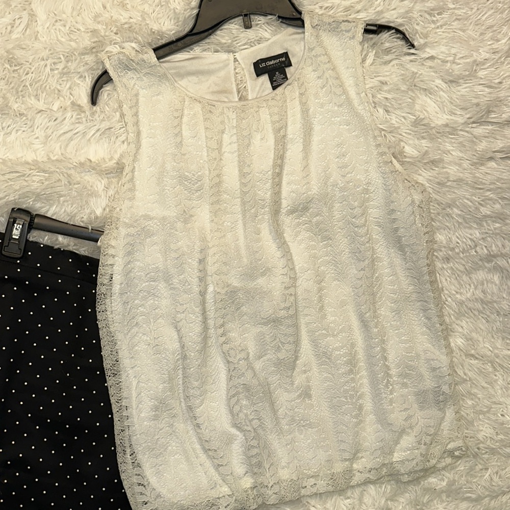 Size 10 Skirt size Medium Top Liz Claiborne Set - Picture 2 of 4